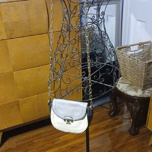 Tory Burch White and Black Crossbody Bag